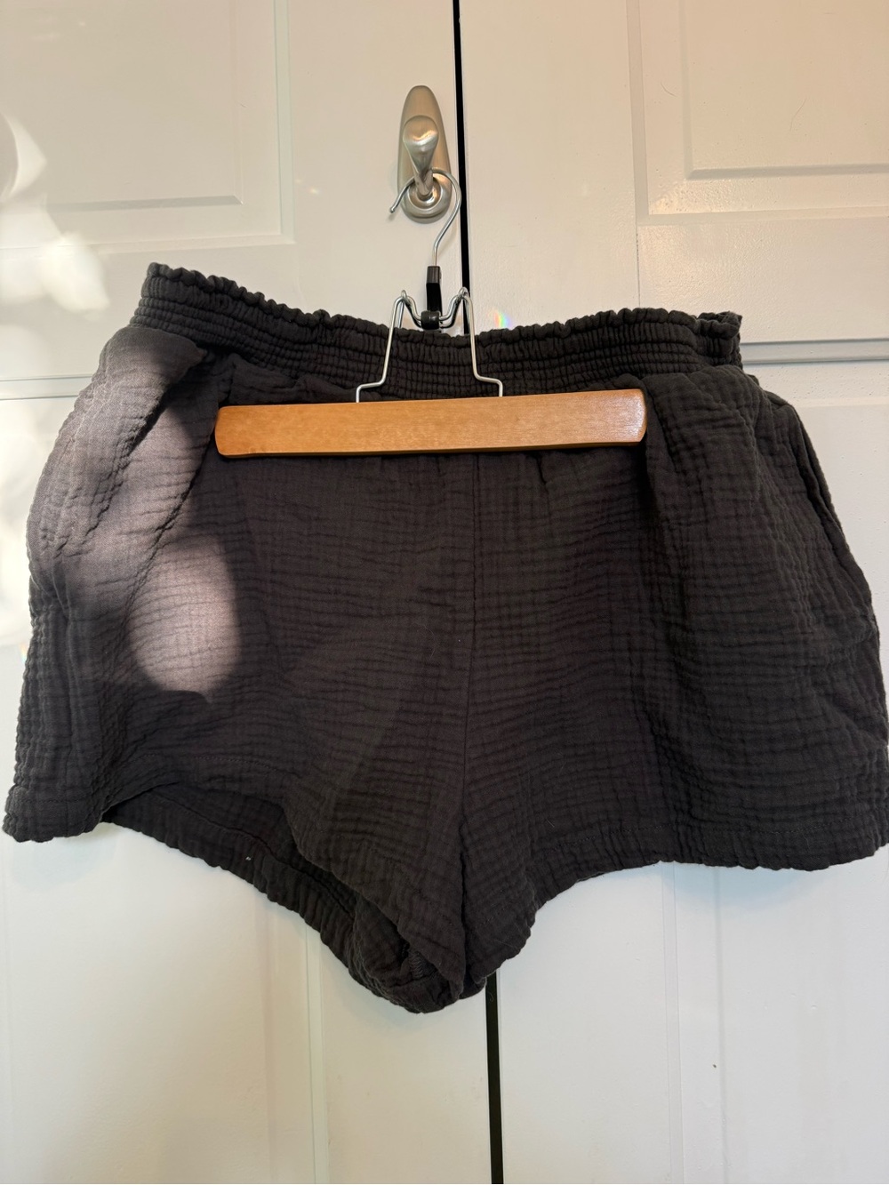 Billabong Black Lightweight Gauze Athletic Shorts